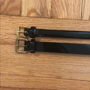 SET OF 2 SKINNY BELTS